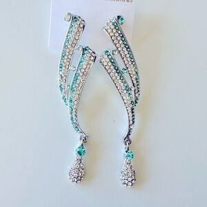 Teal blue earrings